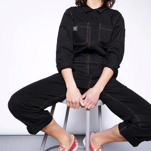 NWOT WILDFANG The Essential Long Sleeve Coverall in Black